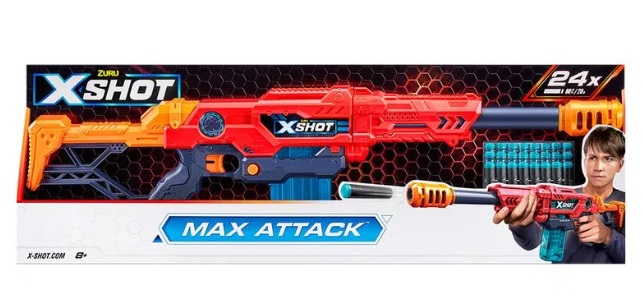 X-SHOT CLIP MAX ATTACK 
MEDIDAS: LARGO75CM